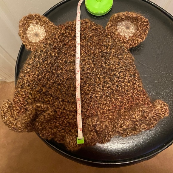Crochet Teddy Bear hat - Picture 7 of 8